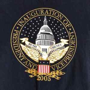 2005 Bush 43rd president of the United States inauguration Tshirt size S T Shirt